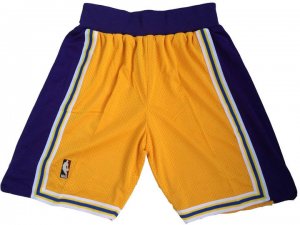 Maillot De Basket Los Angeles Lakers Mesh Jaune Short